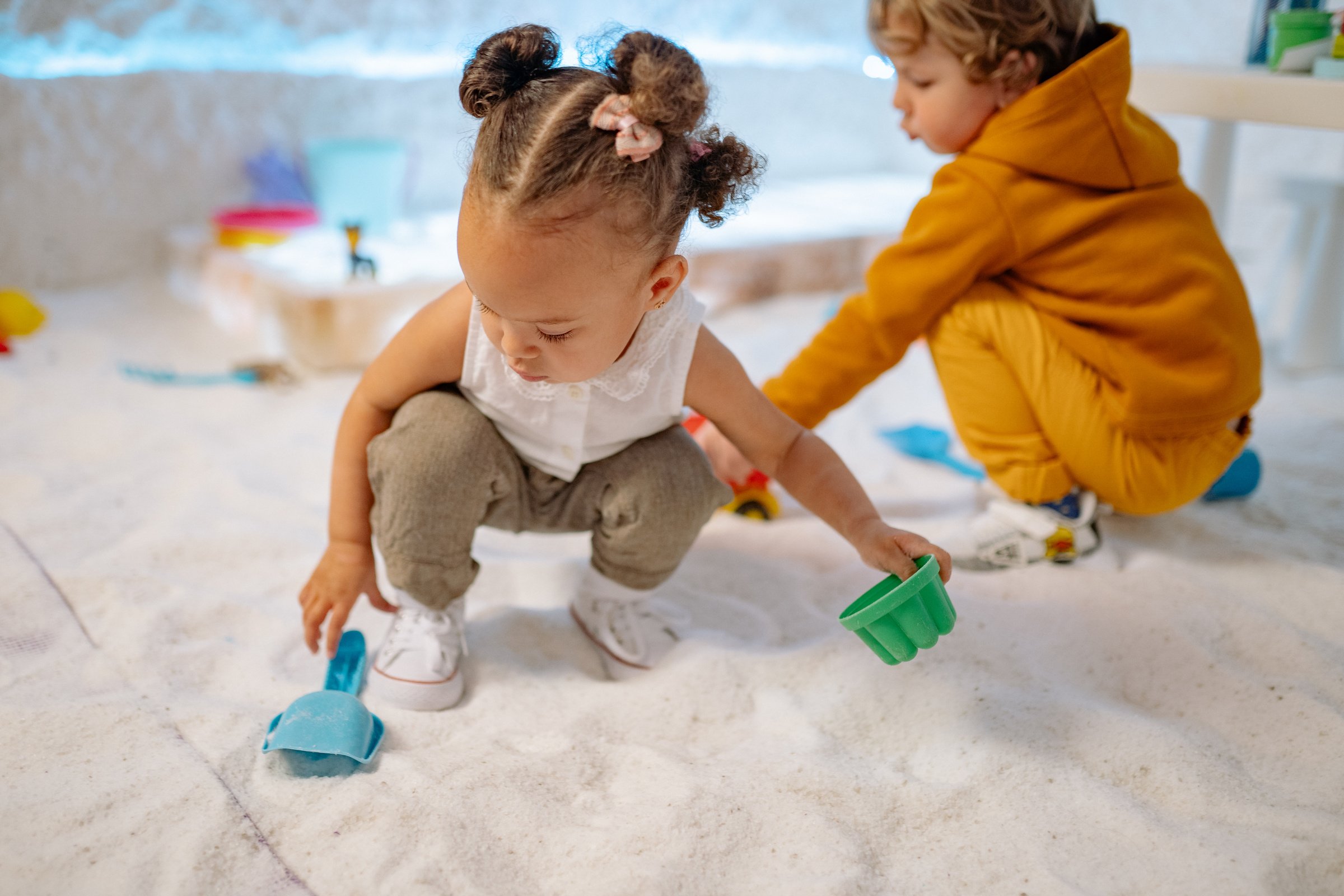 Kids Playing on Sand 